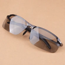 Черный Для Мужчин Поляризованные UV400 переходная линза солнечные очки Для мужчин s на открытом воздухе для вождения, рыбной ловли, спортивные очки