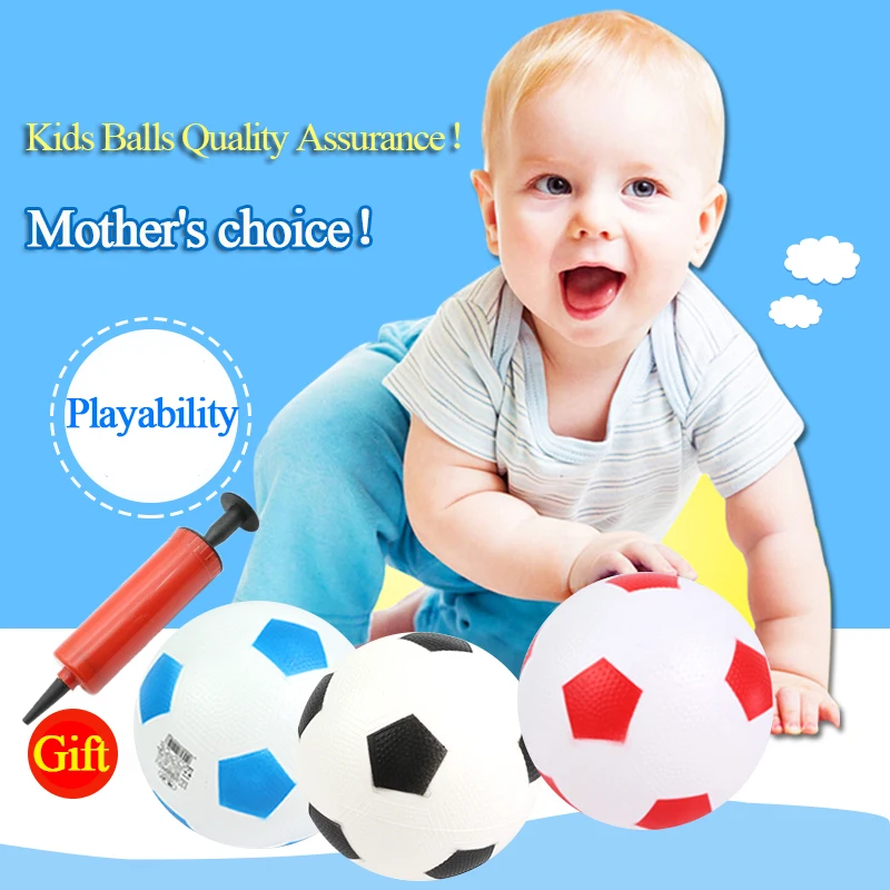 22cm Baby Toys rubber balls Baby Kids Early Education Football Toys