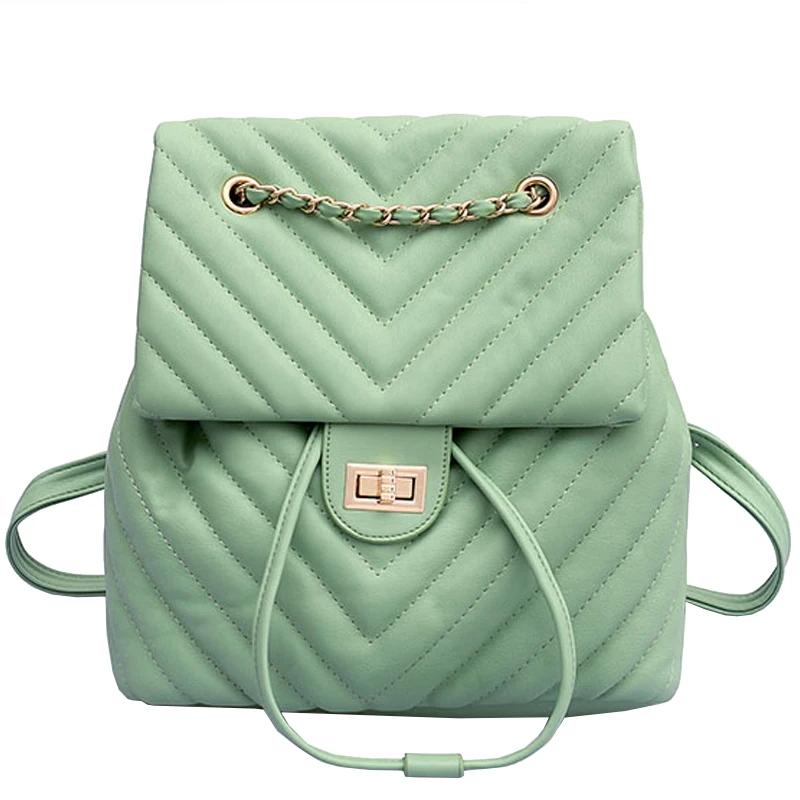 

ETONWEAG 2018 Autumn Soft Leather Backpack Women Fashion Cute Style Female School Shoulder Quilted Gg Bag Teenager Girls Mochila