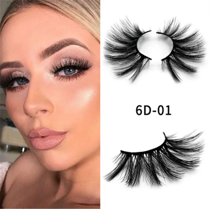 Z'LRAQI BEAUTY 25 мм ресницы 6D накладные имитация норки натуральная Толстая ручная