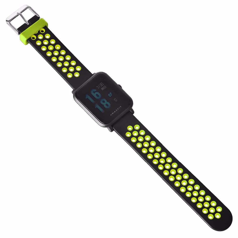 2 в 1 COMLYO ремешок для Xiaomi Huami Amazfit Bip BIT PACE Lite Youth Smart Watch браслет с чехлом huami amazfit