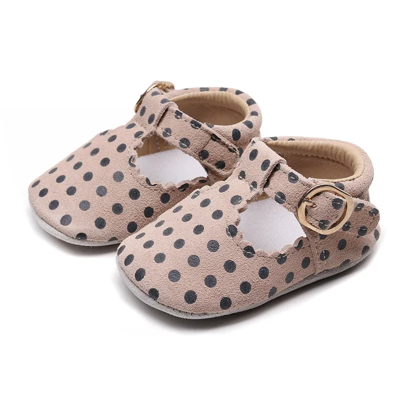 Baby Shoes Leopard Genuine Leather T-bar Mary jane Infants Toddler baby Princess Ballet Shoes Newborn Crib shoes soft sole