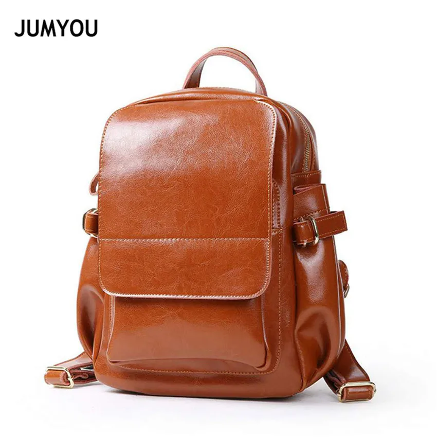 

Backpack Bags For Women Split Leather Casual Fashion Large Soft Brown Travel Backpack Bags For Teenage Girl Backpacks For Female