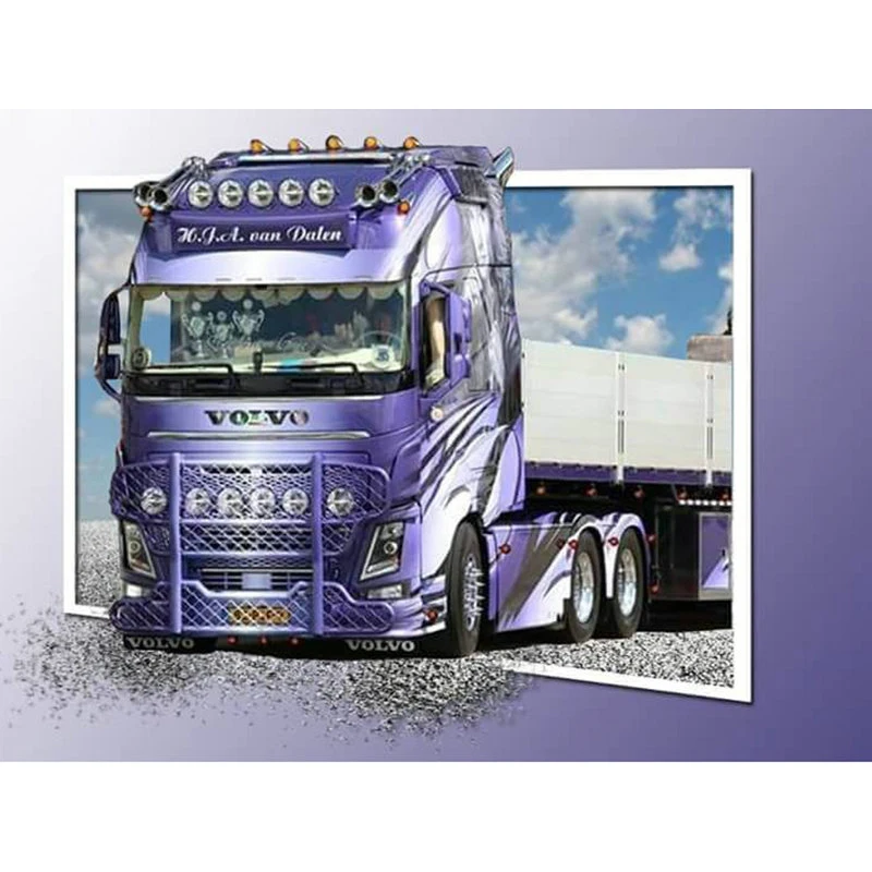 

Y113 YIKEE Purple truck diamond painting,diamond painting 5d,daimond painting full square