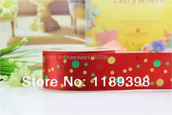 

38mm(1-1/2") Christmas Xmas wired edge ribbon 25yards roll