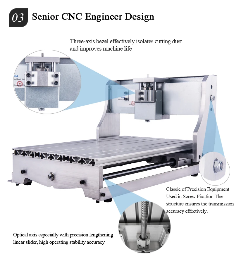 YOOCNC ШВП деревянный маршрутизатор рамка cnc 3040 для фрезерного станка с ЧПУ Запчасти