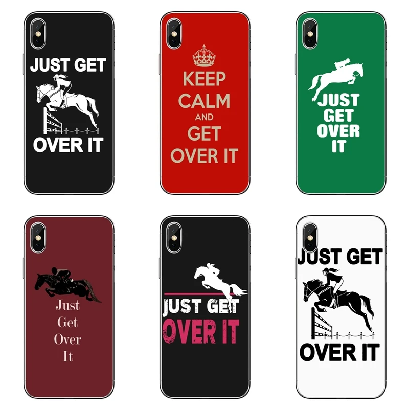 Just Get Over It slim TPU мягкие аксессуары чехол для телефона Samsung Galaxy J3 J5 J7 A3 A5 A7 2015 2016 2017