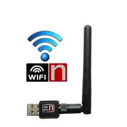 Wlan usb Wi-Fi Беспроводной LAN Stick Dongle адаптер 300 Мбит 300 Мбит/с SMA + антенн N