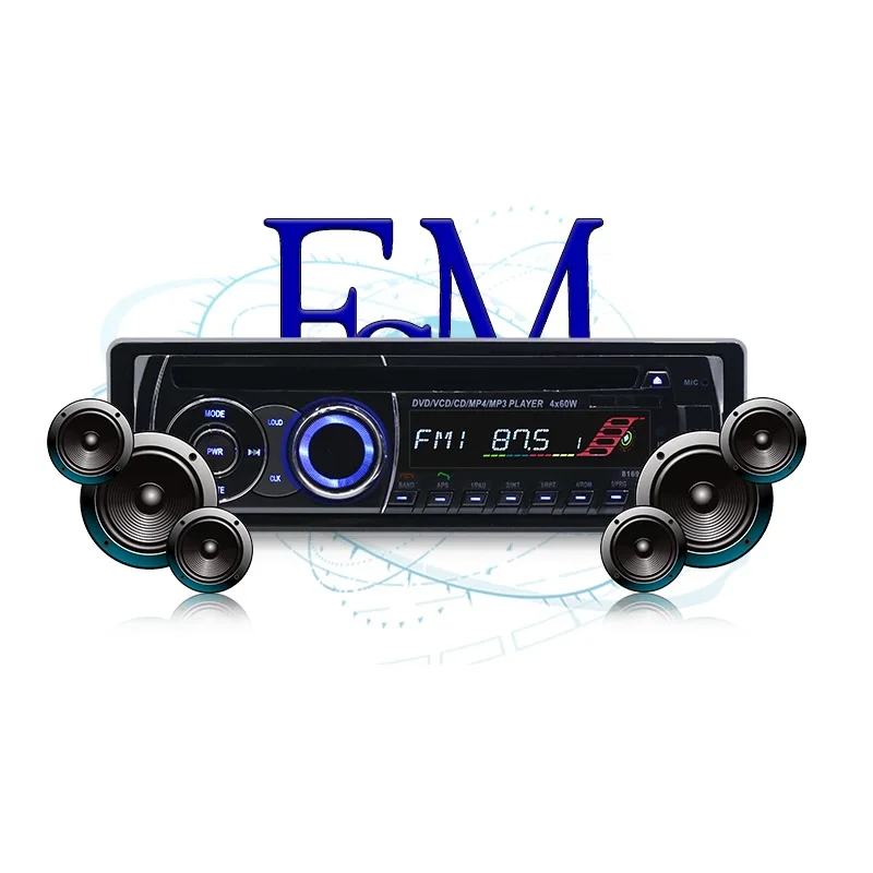 Vinerone Оригинальное автомобильное радио CD-плеер 4x60 Вт DVD MP3 плеер Bluetooth FM AUX SD USB 1 Din Авто Радио авторадио 1din Car Audio