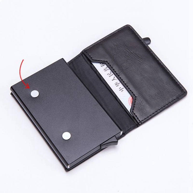 New Magnetic RFID Blocking Card Holders Fashion Men Women Credit Card Wallet Metal Card Case ...