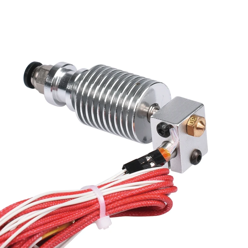 

3D Printer part DIY V6 Bowden Extruder Hotend for 1.75mm/3mm filament 0.2/0.3/0.4/0.5/0.6/0.8/1.0mm Nozzle Long distance J-head