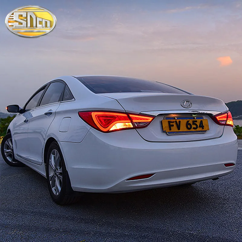 Для hyundai Sonata 8G 2011 2012 2013 стайлинга автомобилей задний фонарь в сборе Plug& Play СИД DRL+ тормозные+ обратный+ поворотов