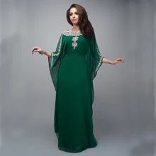 2016 Caftan Long Evening Dress Dubai Muslim Kaftan Abayas Arabic Turkish For sale Formal Robe Abayas for Woman Islamic Clothing