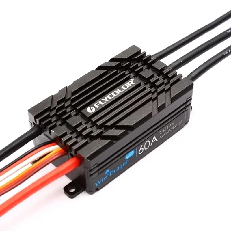 

flycolor WinDragon ESC 40A 60A 80A 100A 130A 2-6s adjustable BEC output wifi APP programming for RC hobby radio control aircraft