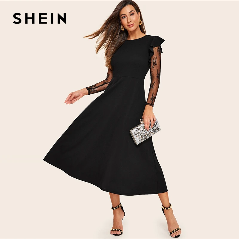 SHEIN متعدد الألوان تعادل عارية الذراعين الاستوائية طباعة الصيف بوهو مثير اللباس المرأة كم كاب صالح ومضيئة العميق V الرقبة البسيطة فساتين