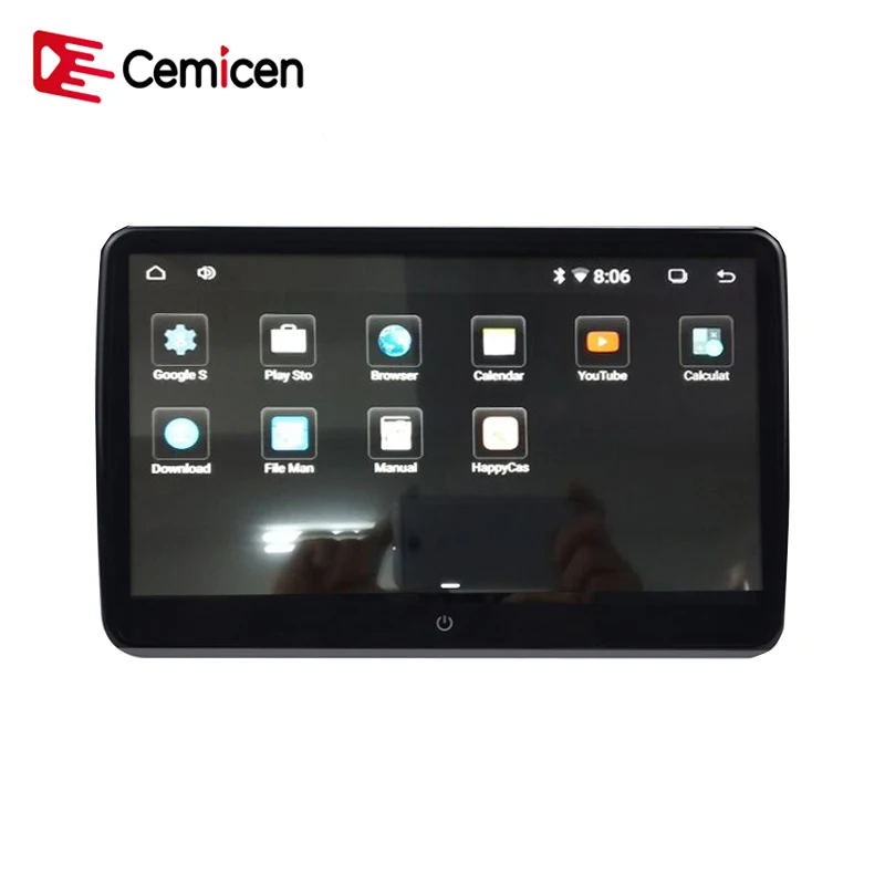 Cemicen 10,6 дюймов Android 6,0 Автомобильный подголовник монитор 1920*1080 HD 1080P видео ips сенсорный экран wifi USB/SD/HDMI/IR/Bluetooth/FM