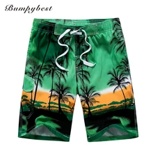 Бренд bumpybeast летние пляжные шорты мужские Гавайский Стиль Повседневный купальник удобные модные мужские шорты 1701
