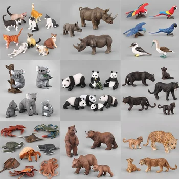 

Action&Toy Figure Wildlife Animal Many Set Black Panther PVC Model Collectible Doll Figure Collection For Kid Children Gift Toys