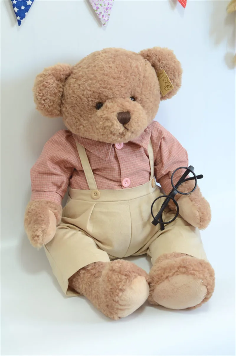 High Quality Teddy Bear Push Toys Boy Girl Bear in Skirt clothes Stuffed Dolls Kids Girlfriend Valentine's Day Gift 4565cm (10)