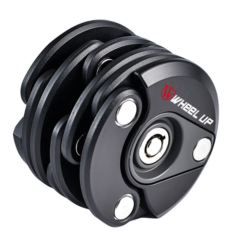 

Bike Chain Lock Anti Theft Foldable Bicycle Lock Mini Cylinder Folding Cycling Lock High Security Drill Resistant Locks Padlock