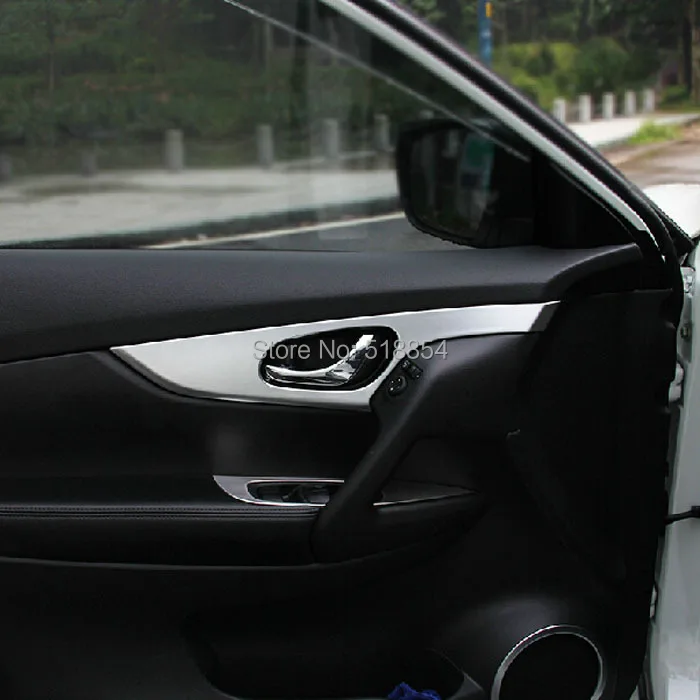 ABS специальные внутренние двери потрясение дверная ручка декоративное лощеное покрывало Стикеры для Nissan X Trail 5 X-Trail