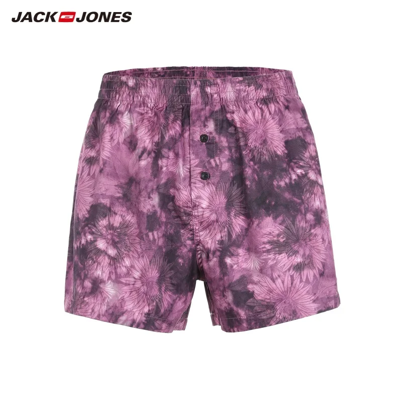 JackJones мужские боксеры из хлопка, мужские трусы-шорты, домашние штаны, мужская одежда 219192535 - Цвет: PURPLE