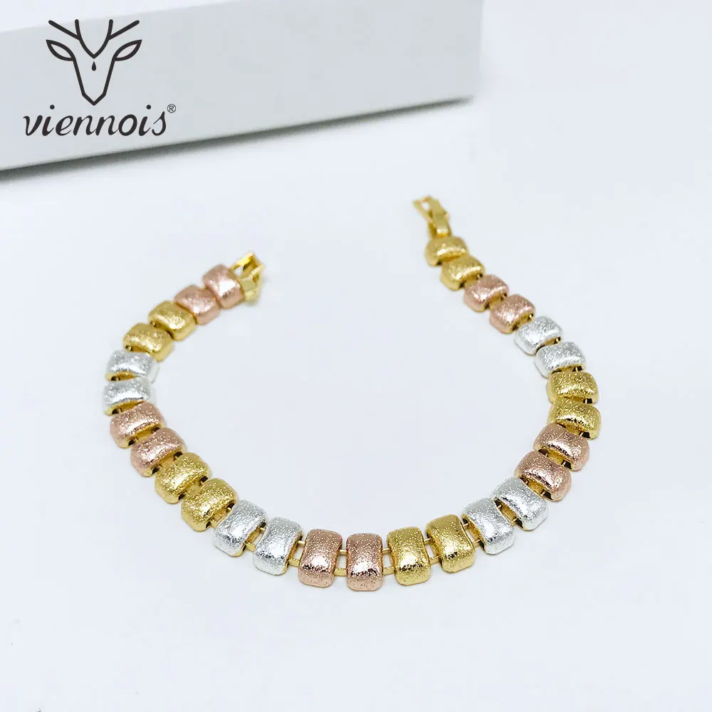 

Viennois Bracelet & Bangles For Women Mix Color Matte Bean Chain Bracelet Jewelry