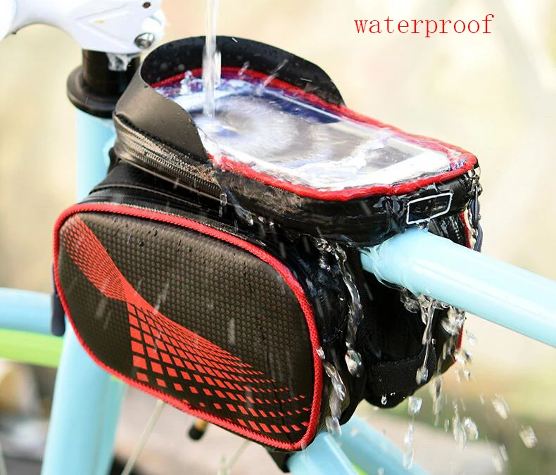 Excellent 2017 Real Bike Bag Bisiklet Aksesuar Touch The Mountain Bike Front Beam On Tube Rainproof Saddle Riding Equipment Accessories 3 Excellent 2017 Real Bike Bag Bisiklet Aksesuar Touch The Mountain Bike Front Beam On Tube Rainproof Saddle Riding Equipment Accessories 3