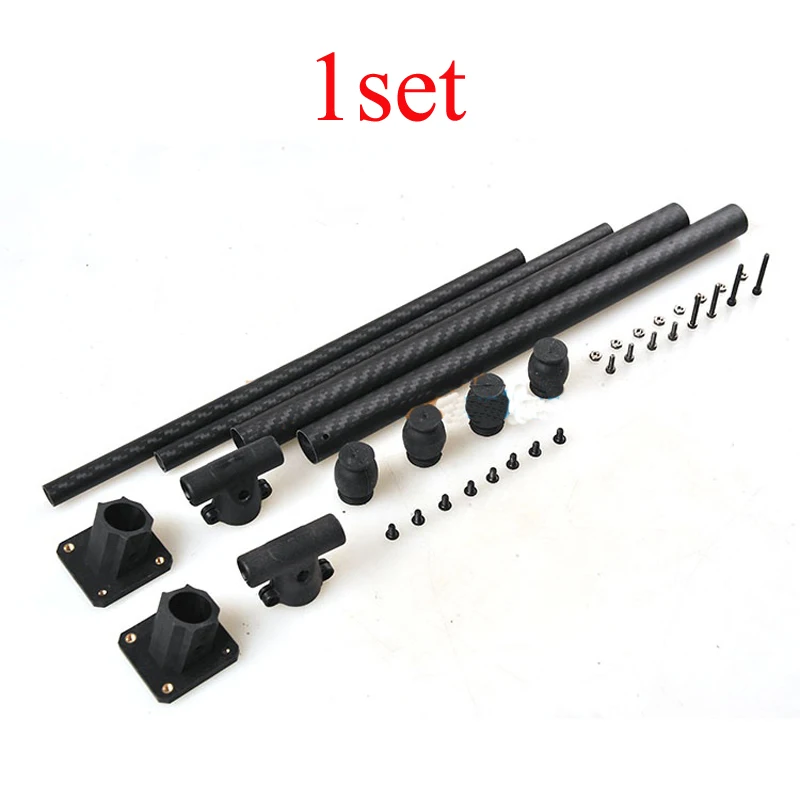 

1Set Aerial Photography Tripod T Shape Landing Gear w/Tee Joint Tube Connector Tripod Fixture Mount for Multicopter Drone