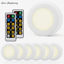 Диммируемая светодиодная подсветка под шкаф Портативный Ночной светильник с контроллером лампа для шкафа для спальни шкаф для кухни прихожей светильник ing