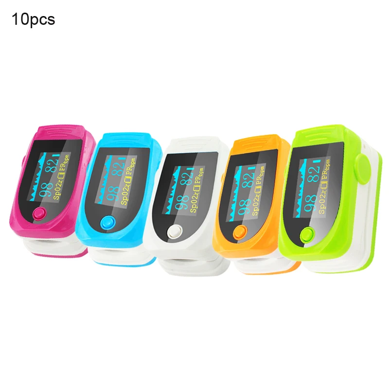 

10pcs Wholesale OLED Fingertip Pulse Oximeter With Audio Alarm & Pulse Sound - Spo2 Monitor Finger Pulse Oximeter Family Use