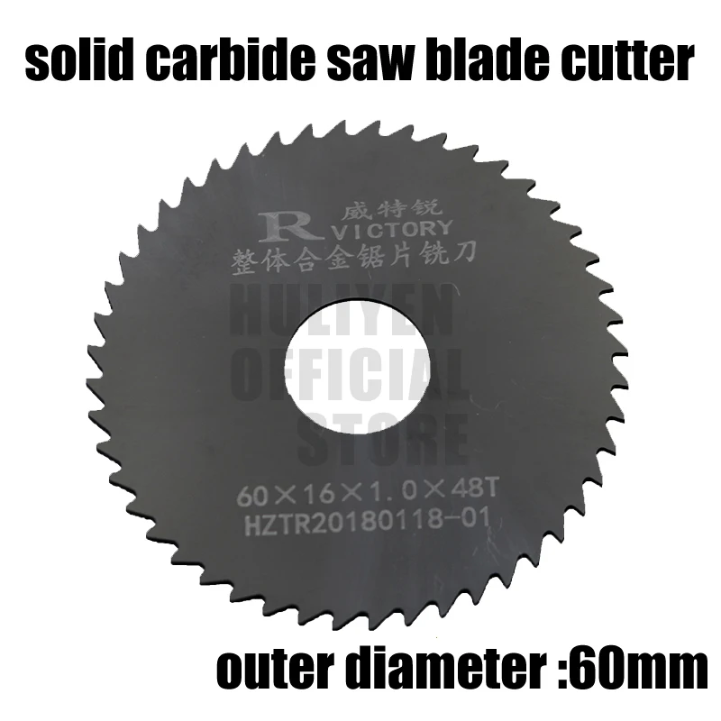 

2pcs 60mm out dia circular slitting saw blade cutter 60*0.5 60*0.6 60*0.7 Teeth Tungsten Steel Saw Blade 40mm Milling Cutter