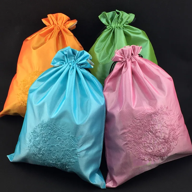 Chinese Fine Embroidery Dragon Bag Extra Large Christmas Gift Bags Bunk