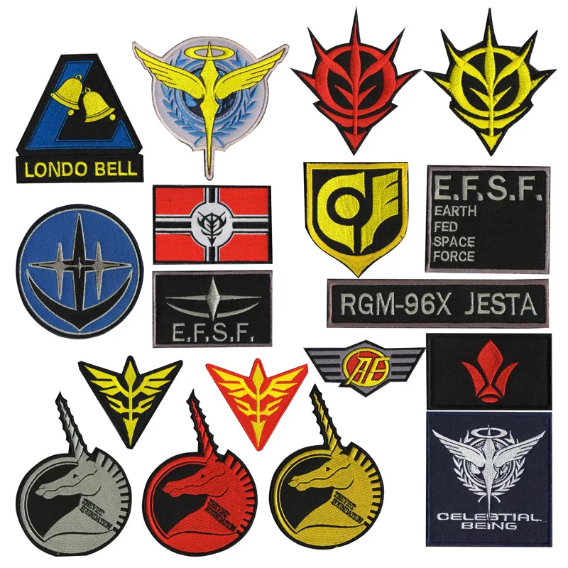 Вышивка Wildebeest патч крючок E.F.S.F. Тактический значок Londo Bell Armband Combat Brassard|Заплатки| |