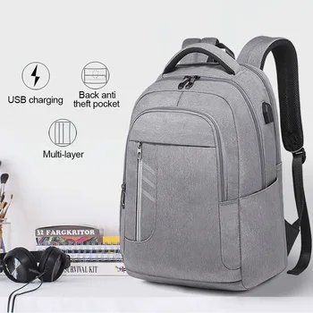 

Casual Boys Girls Student Bagpack Men Women School Backpack Laptop Travel Backpacks Notebook Waterproof USB Charging Backpacking