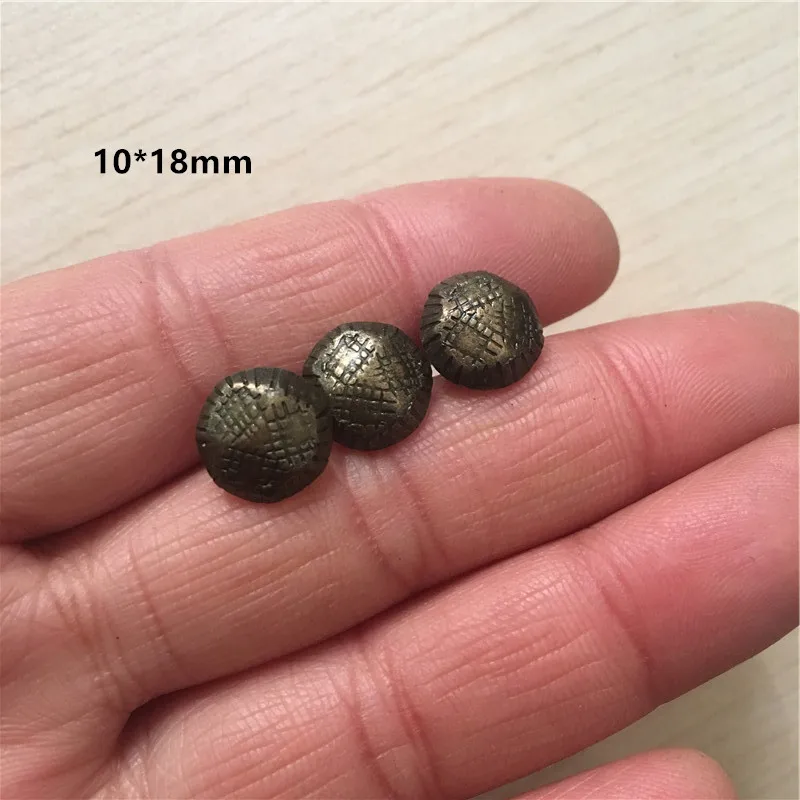 

Vintage Turtle Back Pattern Carved Nail Decorative Upholstery Tacks Stud Wooden Box Case Furniture Nails Pushpin,10*18mm,300Pcs
