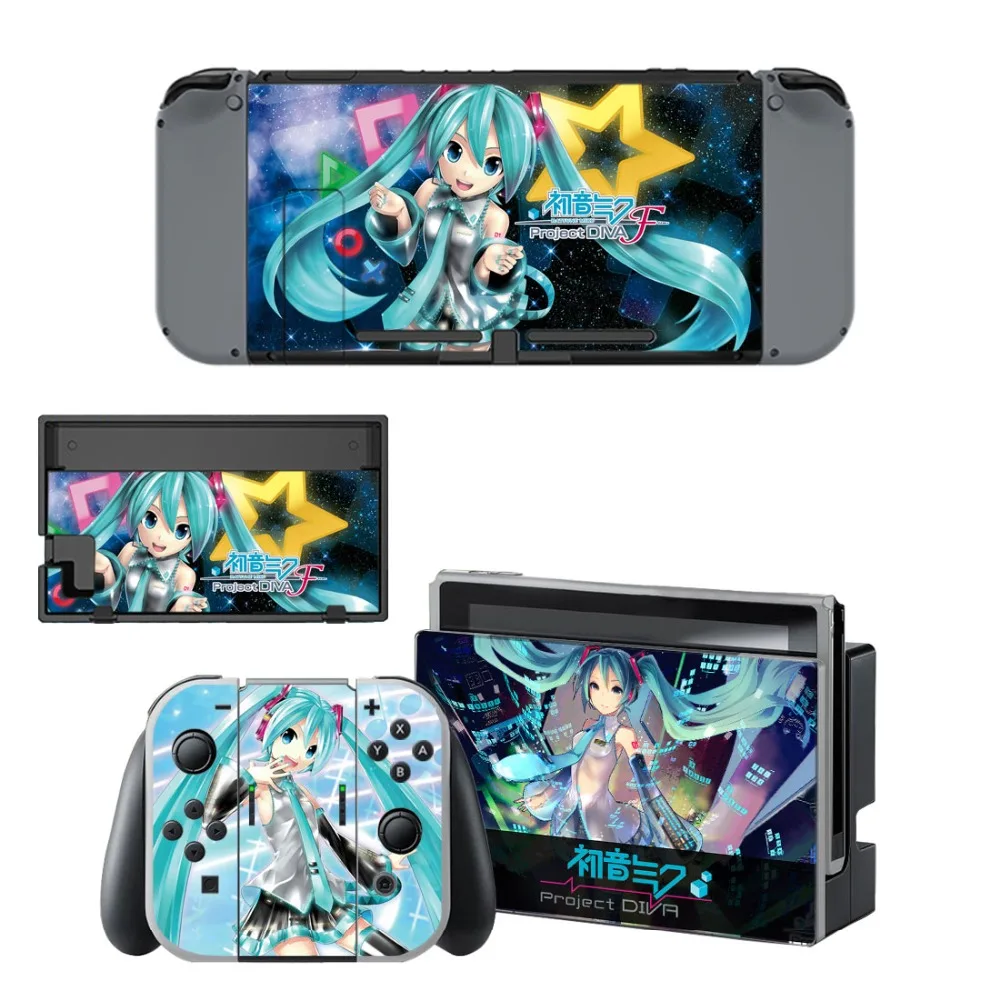 Hatsune Miku nintendo switch, накладка на кожный переключатель для nintendo Switch NS, контроллер Joy-con