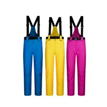 Весенние, осенние и зимние ветрозащитные, водонепроницаемые, теплые и Плотные хлопковые брюки, можно снять с пояса, лыжные штаны W4-201
