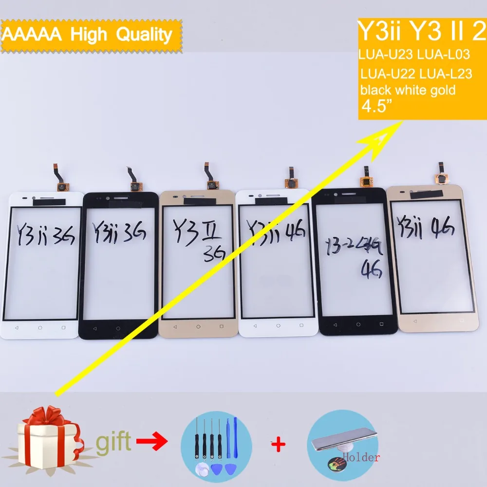 Сенсорная панель для Huawei Y3ii Y3 II 2 сенсорный экран с дигитайзером на переднем
