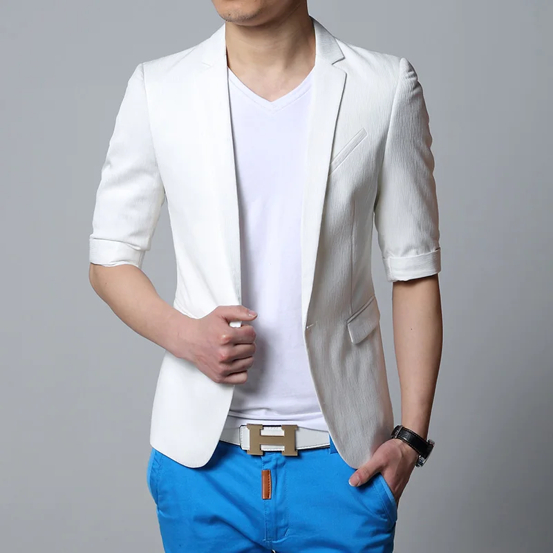Men's White Blazer Shop mens blazers online at cripatsur.ga, find the latest styles of cheap casual blazers and suits for men at discount price. Fashion Striped Notched Lapel Collar Single Button Slim Fit Blazer For Men - Light Gray - L. Men's Printed Blazer Two Tone Turndown Collar Slim Fit Cotton Casual Blazer - White - M. Quick Shop. Lapel.