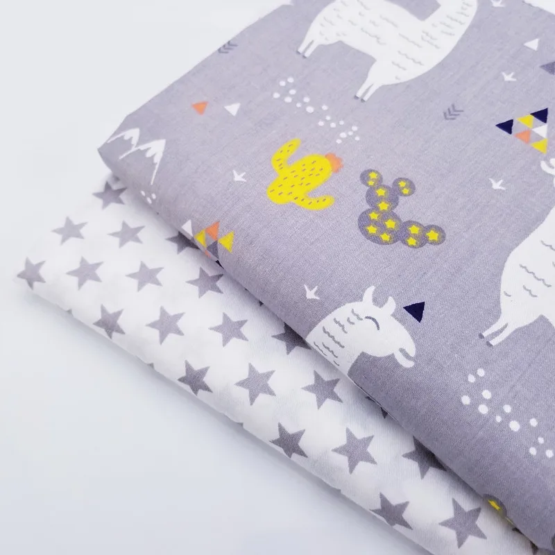Животные/звезда хлопок ткань Лоскутная Ткань для DIY Детские кроватки подушки одеяло швейный материал лоскутное жир четверти материал