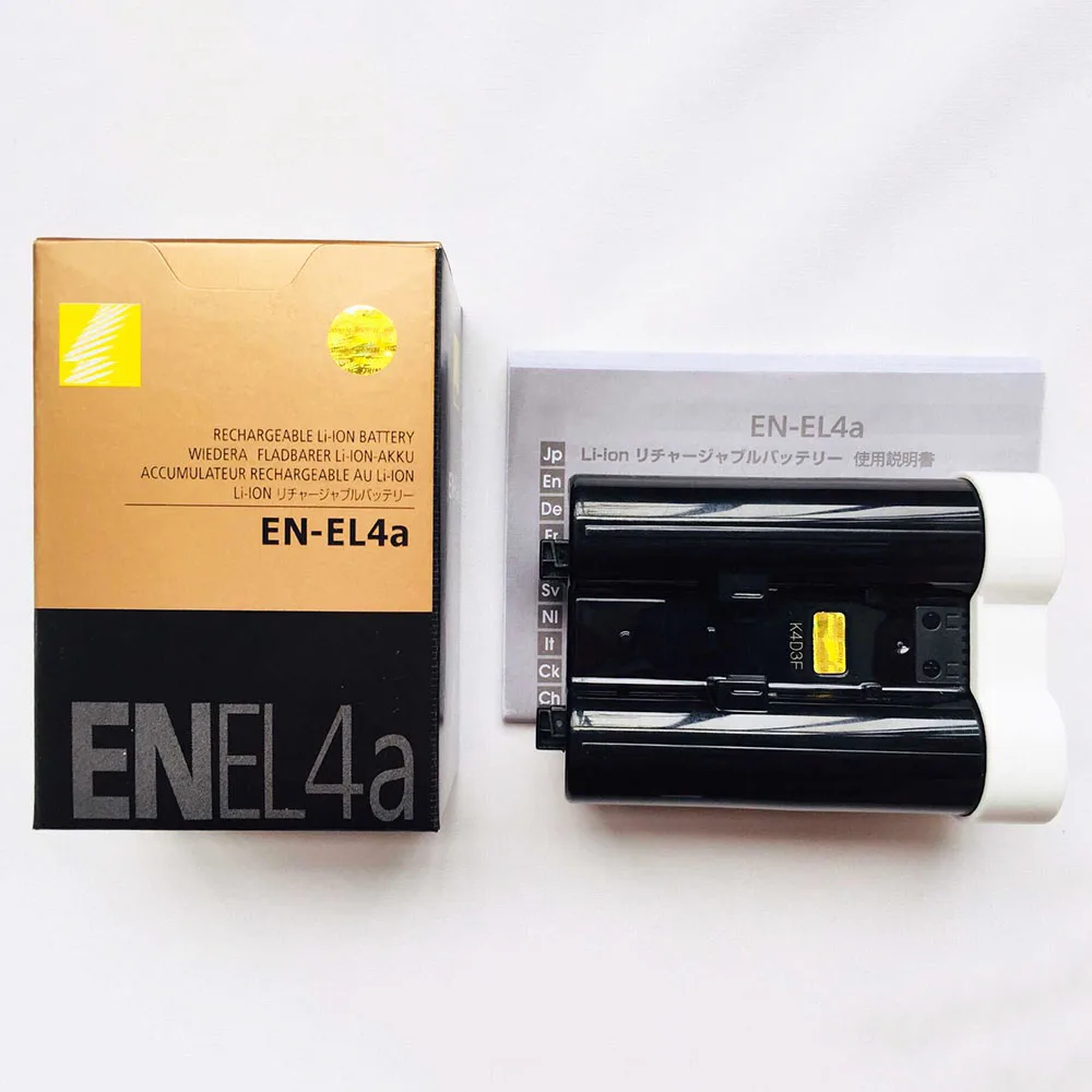 

2PCS/Lot EN-EL4a ENEL4a EN EL4a Camera Battery For Nikon D2H D2Hs D2X D2Xs D3 D3S F6 MH-21 Cameras