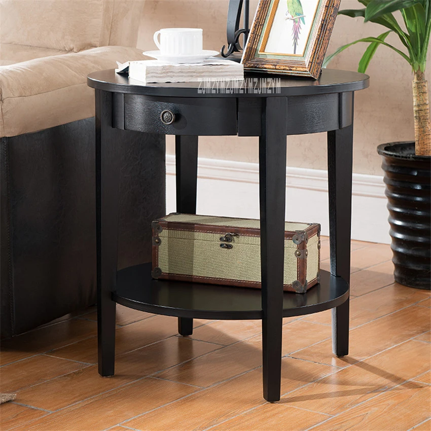 Ts 123 Round Shape Solid Wood Coffee Table Home Furniture End