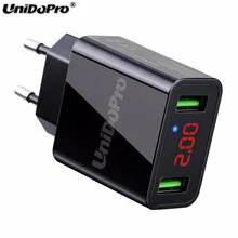 Светодиодный дисплей 2-USB EU Plug 2.2A Max AC зарядное устройство для ASUS Zenpad 3S 10 Zenpad 7 8 10-в серии планшет быстрая зарядка адаптер