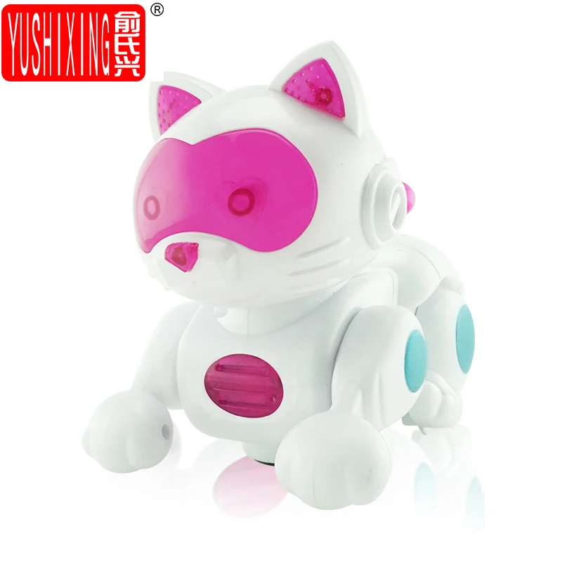 Yushixing Marche Chat Robot Chat Electronique Intelligent Robot Musique Briller Chiot D Action Jouet Animal Enfants Bebe Avec Light Music Aliexpress