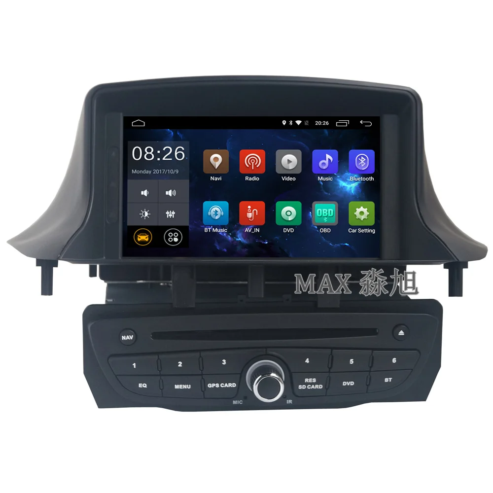 Excellent MAX 2G RAM gps navigation Car DVD Player for Renault Megane 3 Fluence 2009-2015 with Car Radio stereo BT swc map 4G WIFI 1