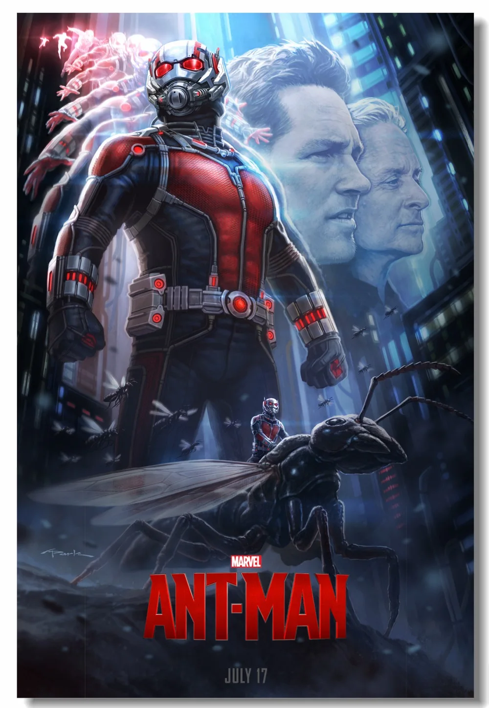 Mural de pared de lona personalizado Paul Rudd Ant Man Poster Ant ...