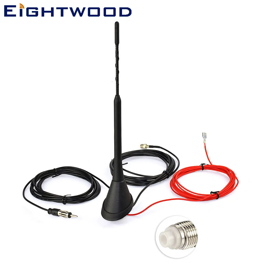 Eightwood DAB antenna for digital Car radio DAB + and analogue AM/FM
