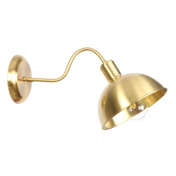 

Bronze Fine Copper Village Bedroom Vintage Wall Lamp E27 Bulb with lampshade wall light restaurant led wall lamp RWL0050