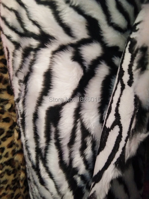 zebra plush fabric